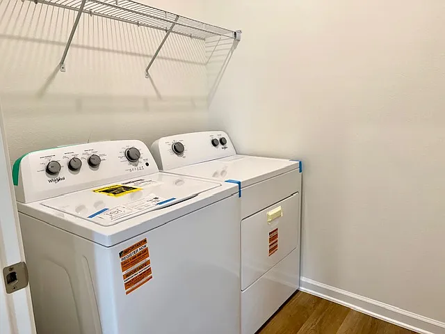 Washer and Dryer Provided