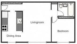 Floor plan One Bedroom