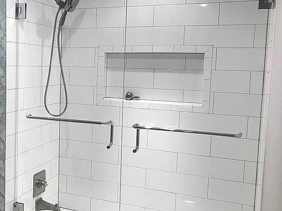 Master bathroom shower upgra