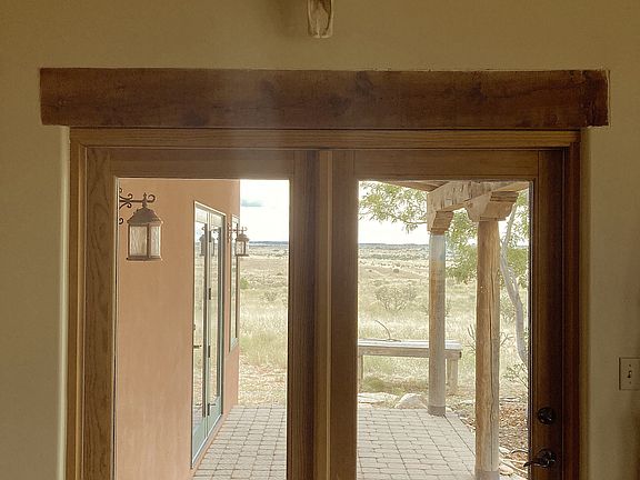 Door to back porch.