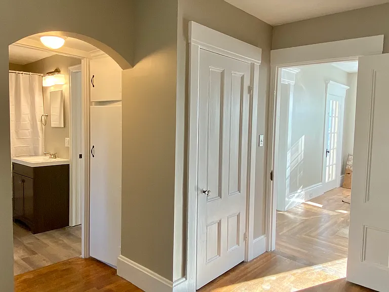 Master Bedroom with access to full bathroom and living room.