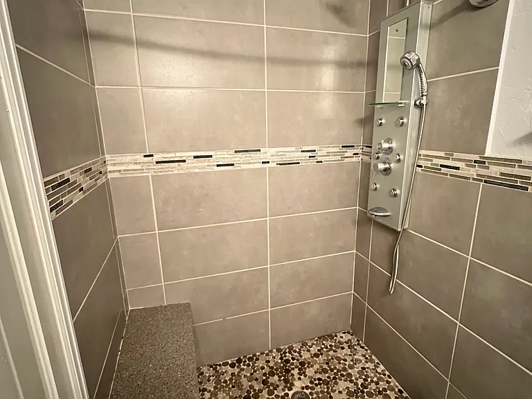 The master shower