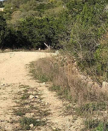 view looking north on Scott RD toward corner of lot on right