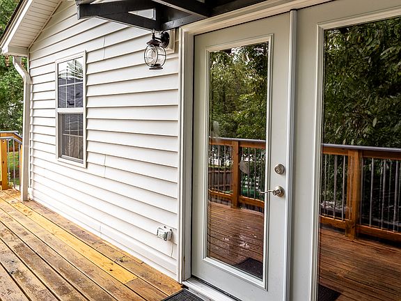 Another view of the entrance showing side of home.
