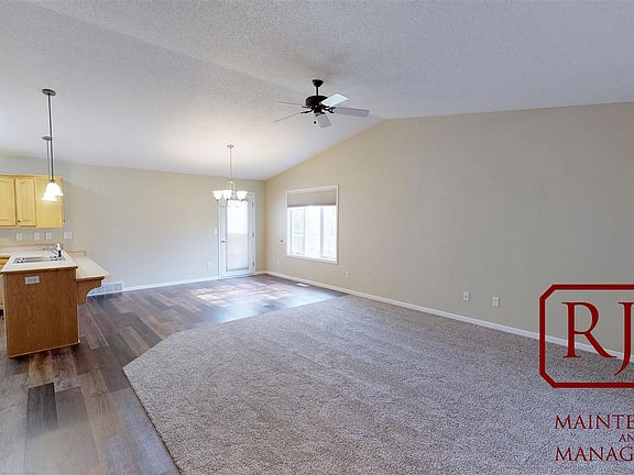 Living room and kitchen