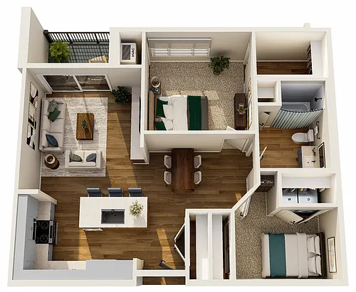Floor plan Unit Type D2