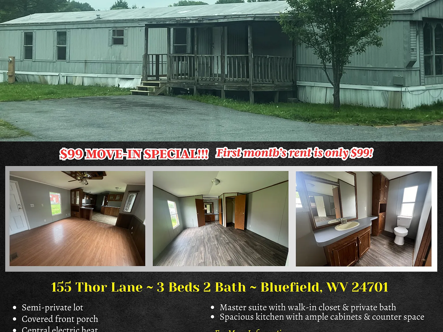 3 bed, $895 — Photo 1