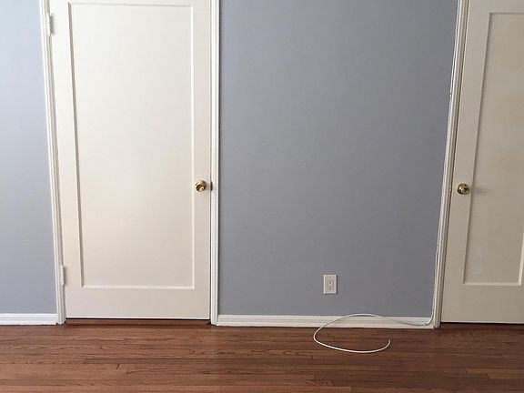 Living space area, closets doors