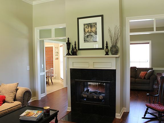 Double sided fireplace