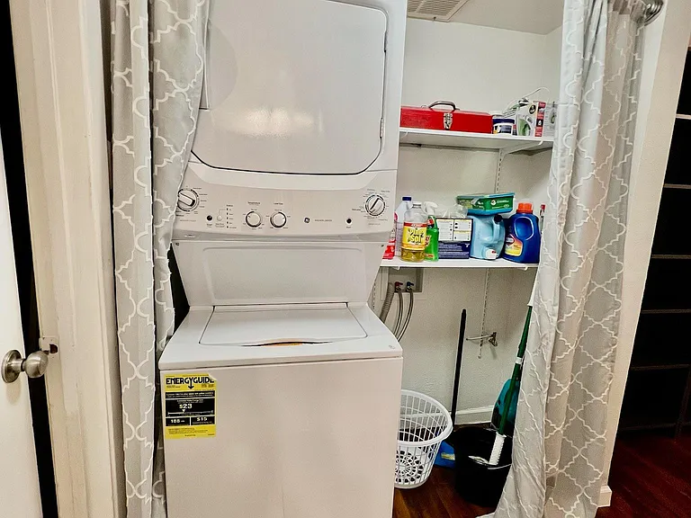 Full-size washer and dryer