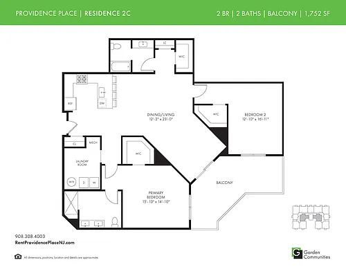 Floor plan 2C