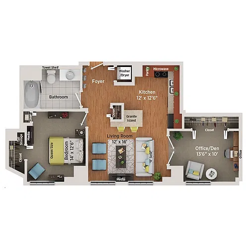 Floor plan A9 Plus Den