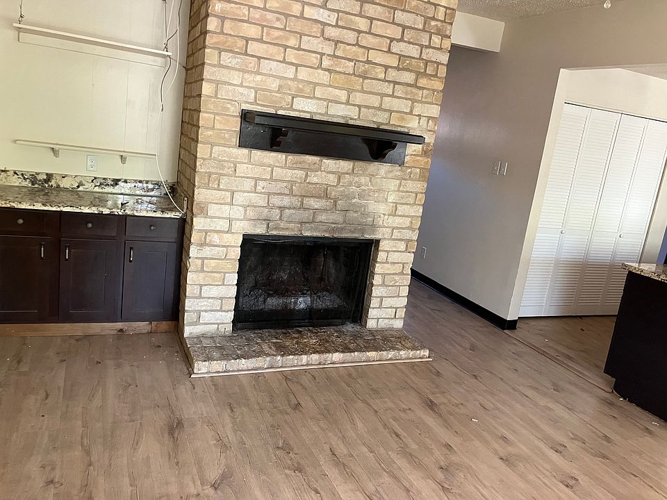 Coffee bar to left of fireplace