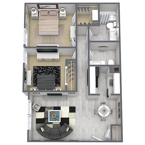 Floor plan Two Bedroom 2