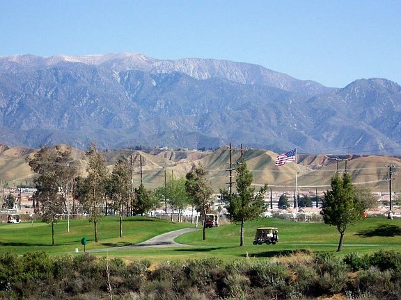 View of course & mtns