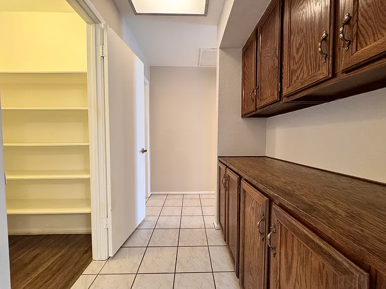 Butler's pantry and large walk-in closet for linens, coats or a 6-month supply of Spam and oatmeal.
