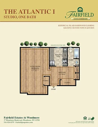 Floor plan The Atlantic I Studio