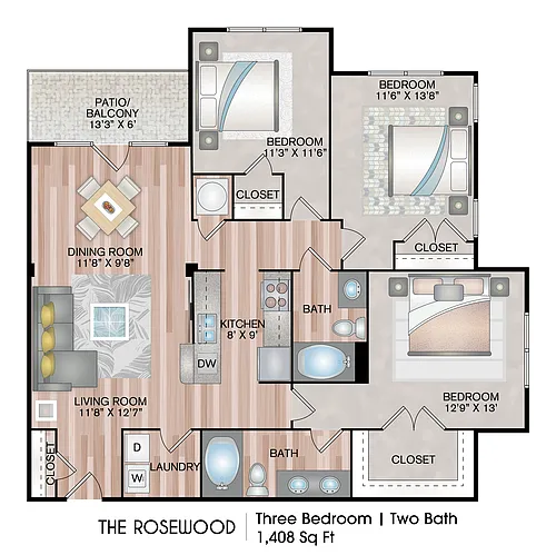 Floor plan The Rosewood