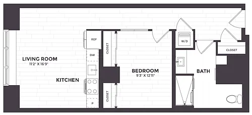 Floor plan 1 Bed/1 Bath-07