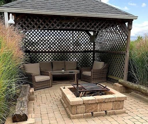 2 patio and fire ring