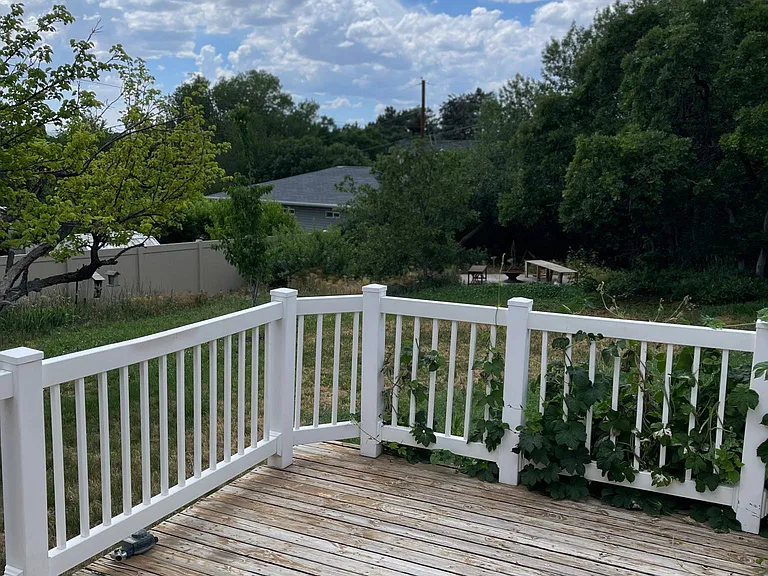 Back deck has