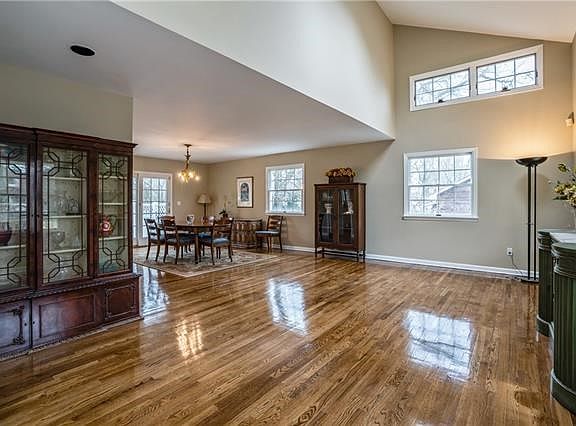Open Living room and dining room