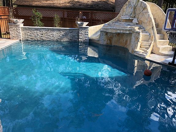 Pool, Slide & Grotto