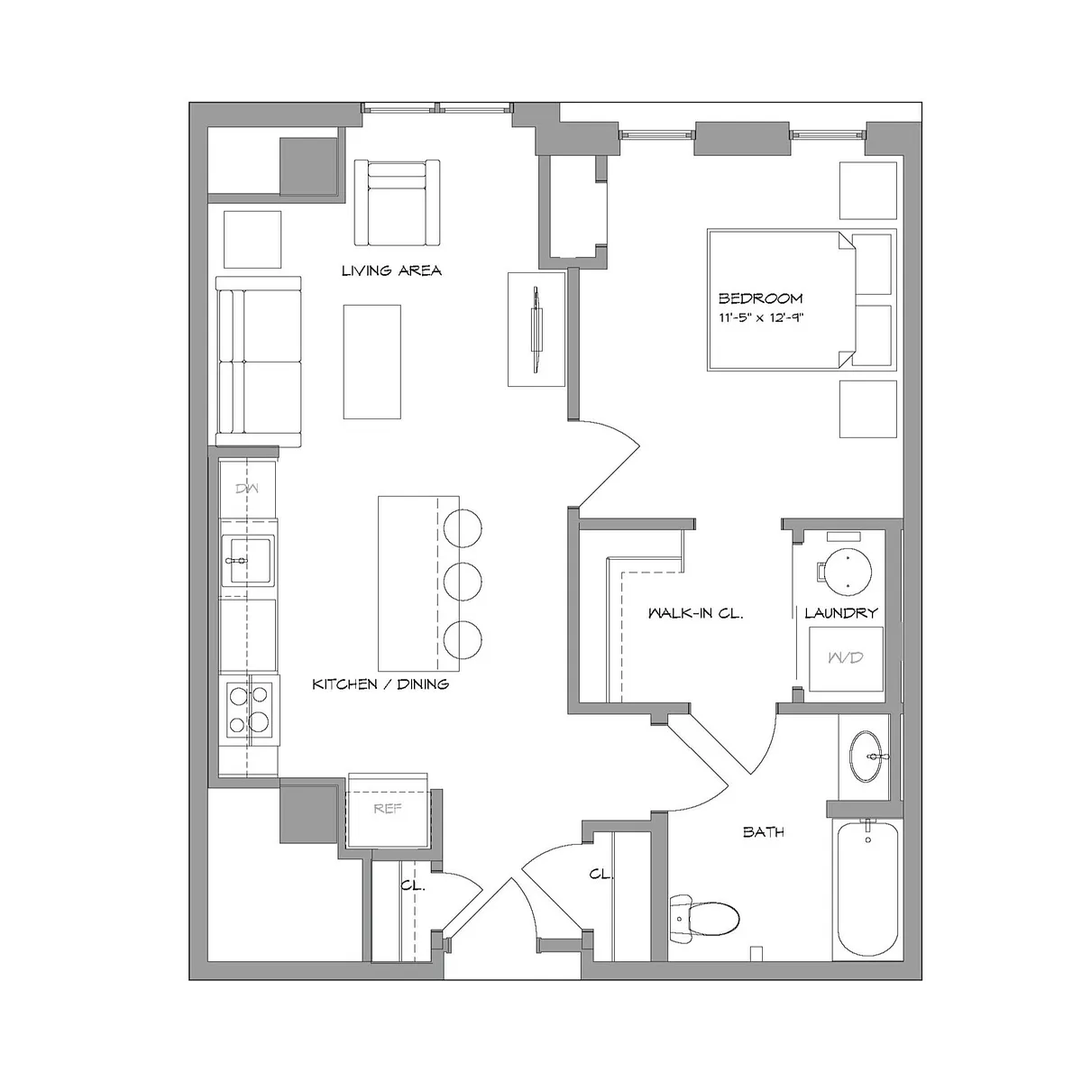Floor plan 1BR4