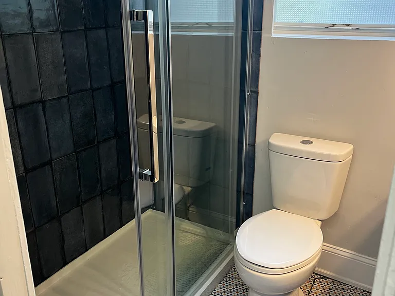 Bathroom shower.