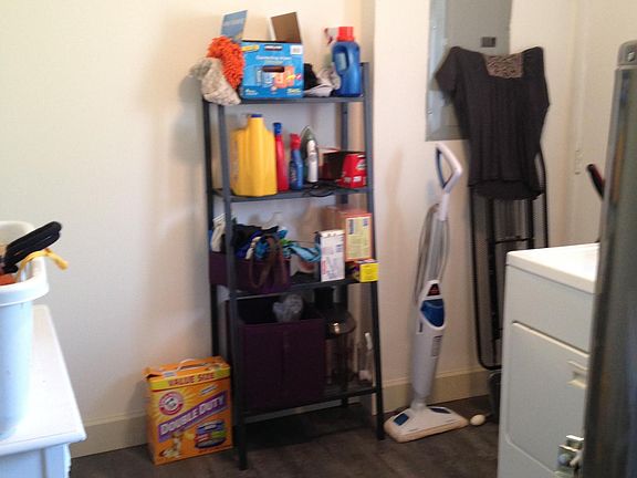 Left off kitchen -door to garage & door to laundry room. 
