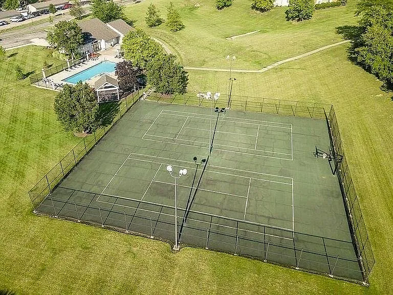 Lighted Tennis & Basketball Courts