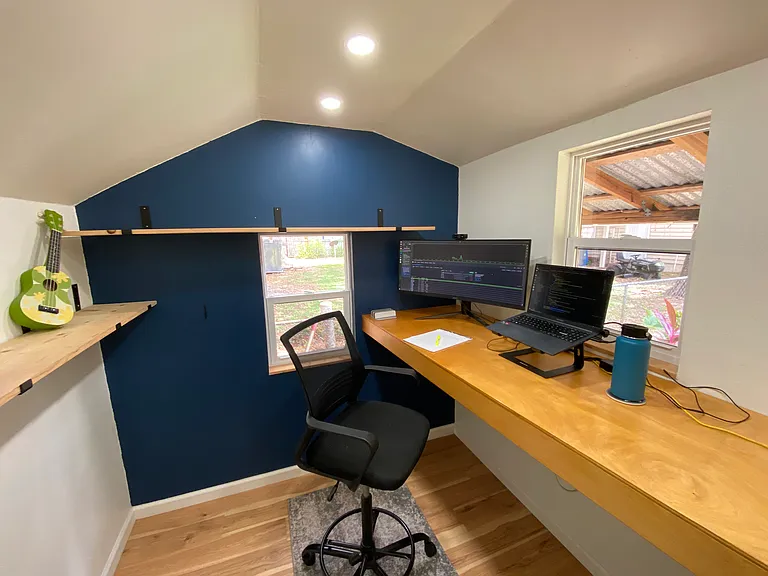 Detached office interior