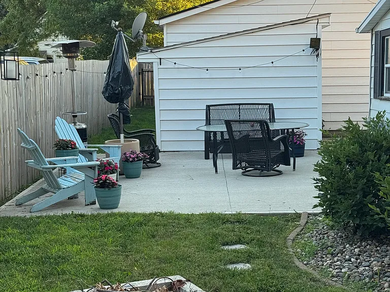 Patio and fire pit