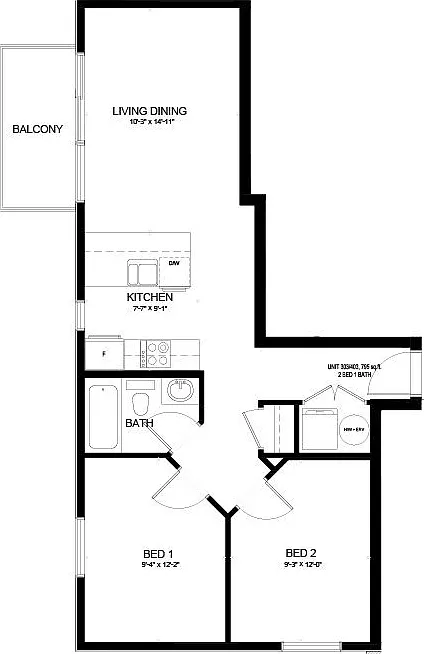 2 bed, $2,400 — Photo 2