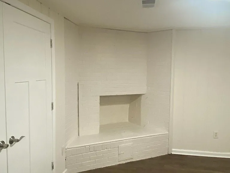 Basement lower level with laundry and fireplace