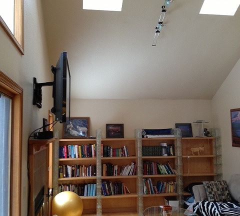 Library & living room