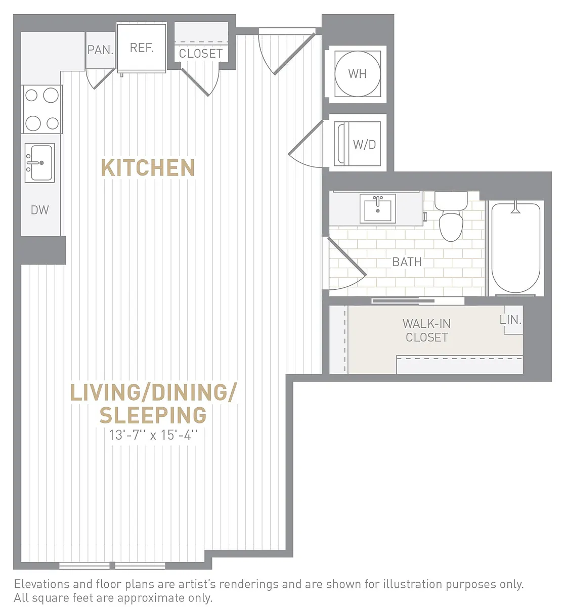 Floor plan Studio-S01