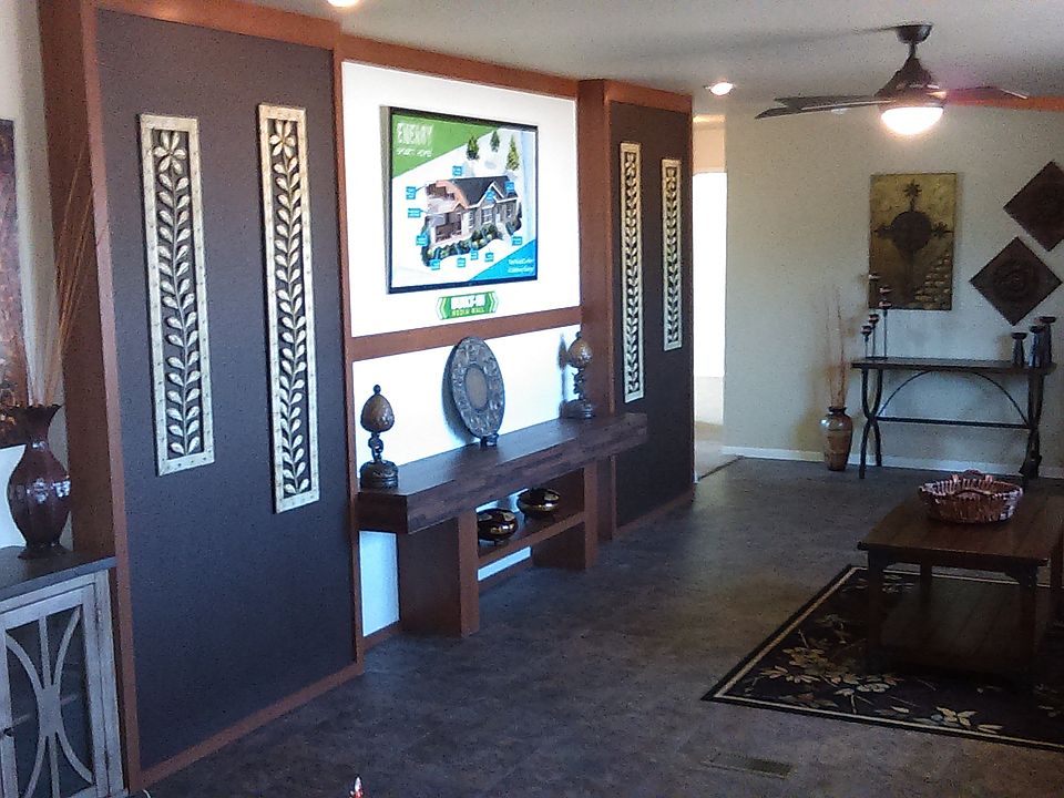 Living room w/ media center