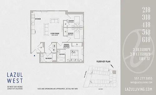 Floor plan 3 Bedroom- 18 Line
