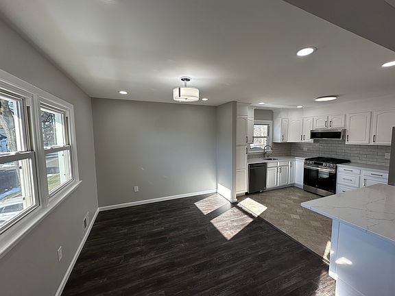 Dining room and kitchen