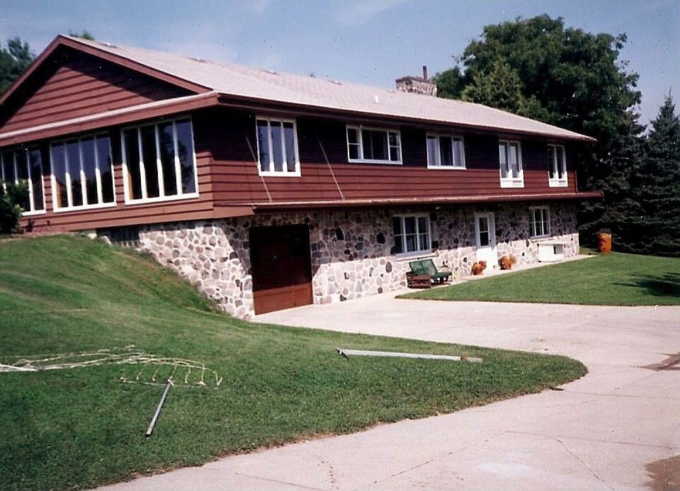 View of Home from Garage; notice garage under home too