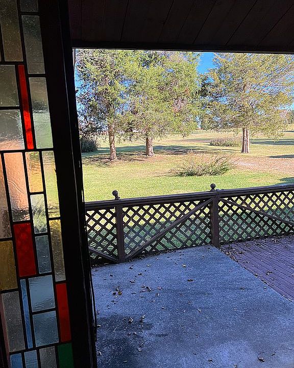 View out the front door