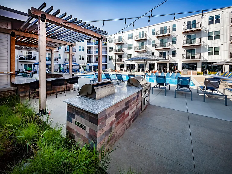 Under the sun or under the lights you can utilize one of the four grilling stations, day or night.