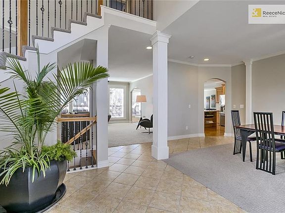 View from Foyer into Dining Room Kitchen & Great Rooms!