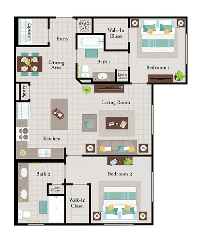 Floor plan 1X1