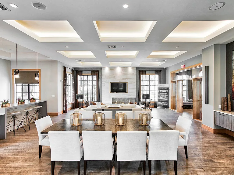 The spacious clubhouse is a great place to host an event