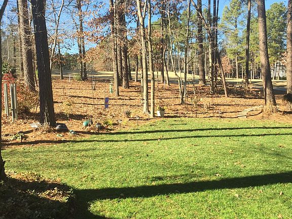 Golf course behind house