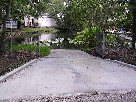 Neighborhood  boat ramp
