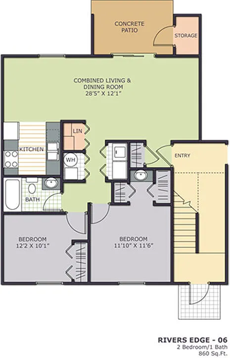 Floor plan 2 Bedroom