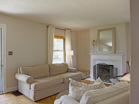 View of the living room from the kitchen